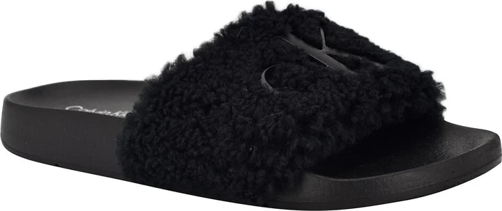 Black Shearling Logo 002