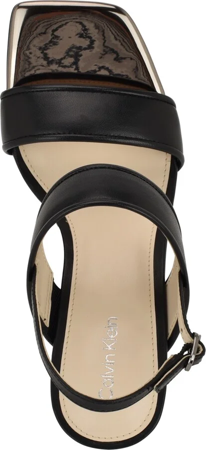 Calvin Klein Women's Amour Double Band Slingback Stiletto Sandals - Image 4