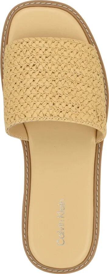 Calvin Klein Women's Arzelia Single Band Platform Slip-On Sandals - Image 8