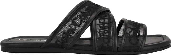 Calvin Klein Women's Bestina Strappy Logo Sandals - Image 6
