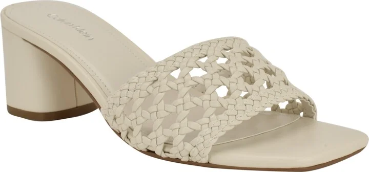 Calvin Klein Women's Brianny Woven Slip-On Sandals