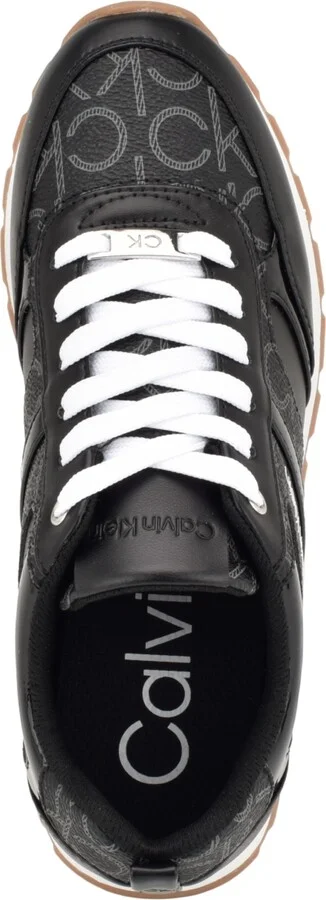 Calvin Klein Women's Carlla Round Toe Lace-up Sneakers - Image 4