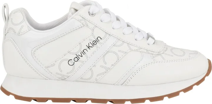 Calvin Klein Women's Carlla Round Toe Lace-up Sneakers - Image 6
