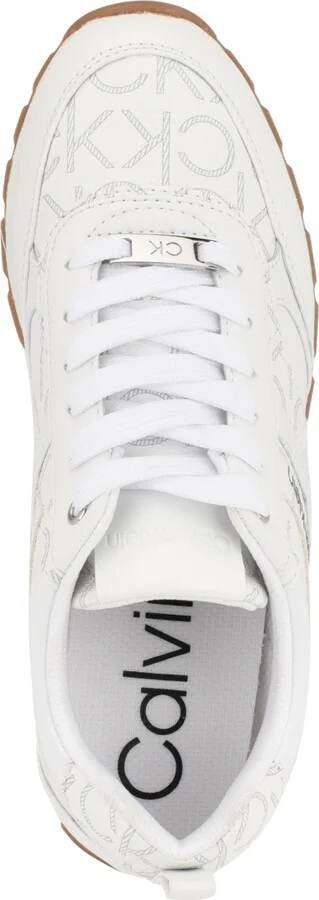 Calvin Klein Women's Carlla Round Toe Lace-up Sneakers - Image 8