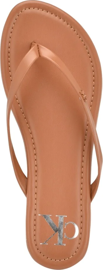 Calvin Klein Women's Crude Flat Thong Sandals - Image 8