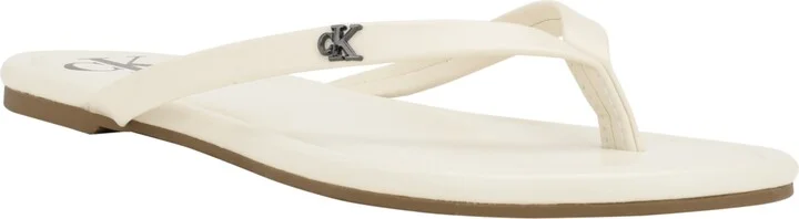 Calvin Klein Women's Crude Flat Thong Sandals