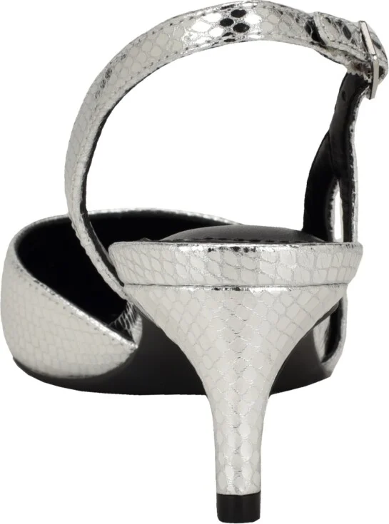 Calvin Klein Women's Dasta Kitten Heel Slingback Pumps - Image 11