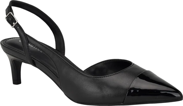 Calvin Klein Women's Dasta Kitten Heel Slingback Pumps