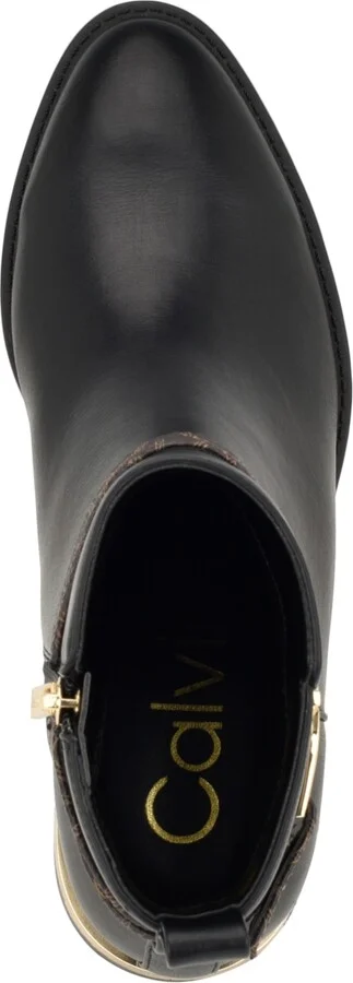 Calvin Klein Women's Dhara Logo Strap Block Heel Booties - Image 4