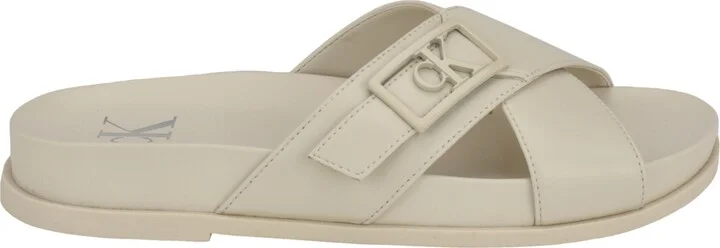 Calvin Klein Women's Eandria Criss-Cross Flat Casual Sandals - Image 2