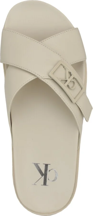 Calvin Klein Women's Eandria Criss-Cross Flat Casual Sandals - Image 4