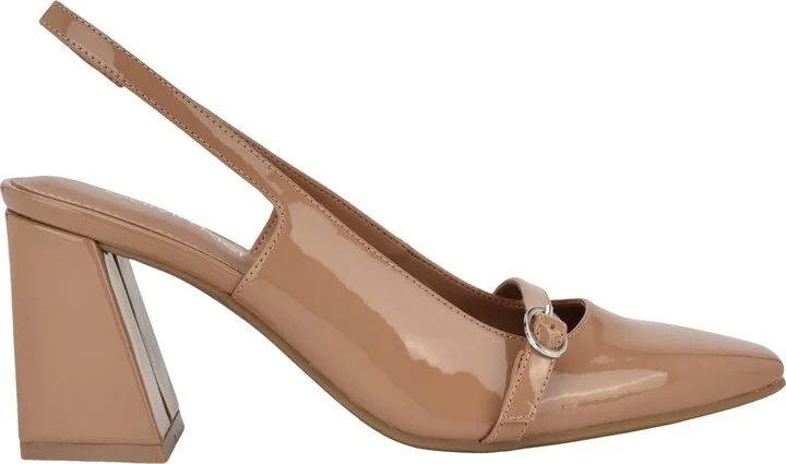 Calvin Klein Women's Ellisa Square Toe Block Heel Dress Pumps - Image 2