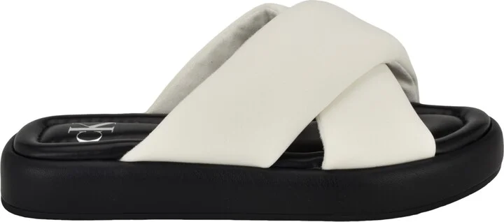 Calvin Klein Women's Evey Criss-Cross Slip-On Sandals - Image 6