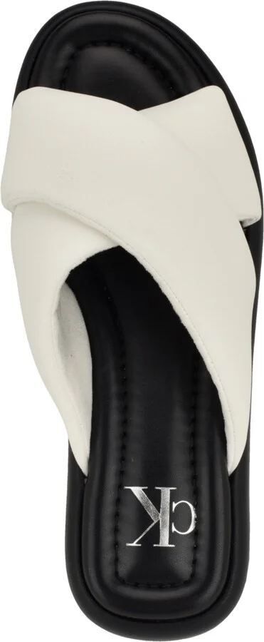 Calvin Klein Women's Evey Criss-Cross Slip-On Sandals - Image 8