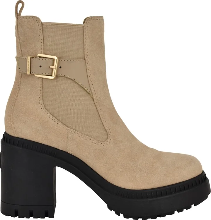 Calvin Klein Women's Fayth Block Heel Lug-Sole Booties - Image 2