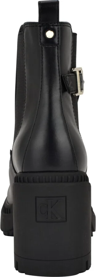 Calvin Klein Women's Fayth Block Heel Lug-Sole Booties - Image 6