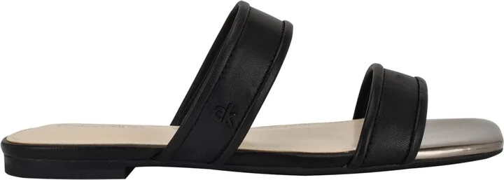 Calvin Klein Women's Felisa Double Band Slip-On Flat Sandals - Image 6