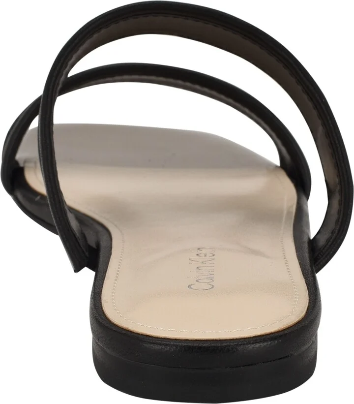 Calvin Klein Women's Felisa Double Band Slip-On Flat Sandals - Image 7