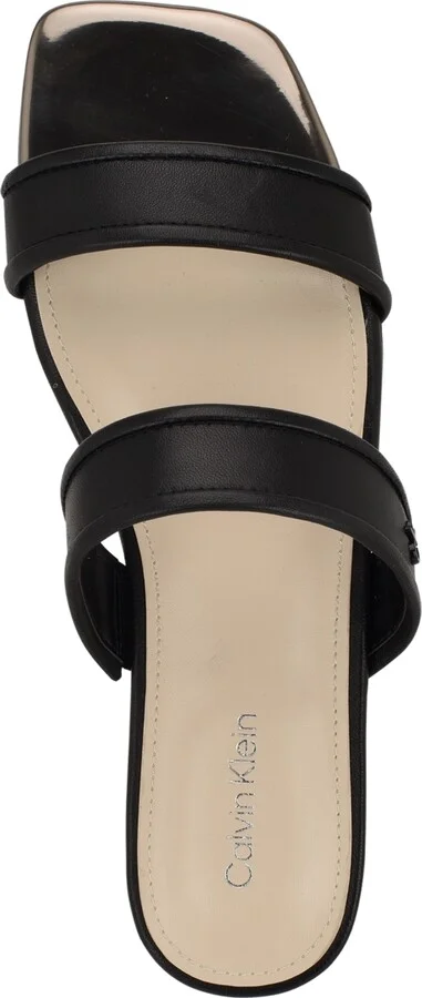 Calvin Klein Women's Felisa Double Band Slip-On Flat Sandals - Image 8