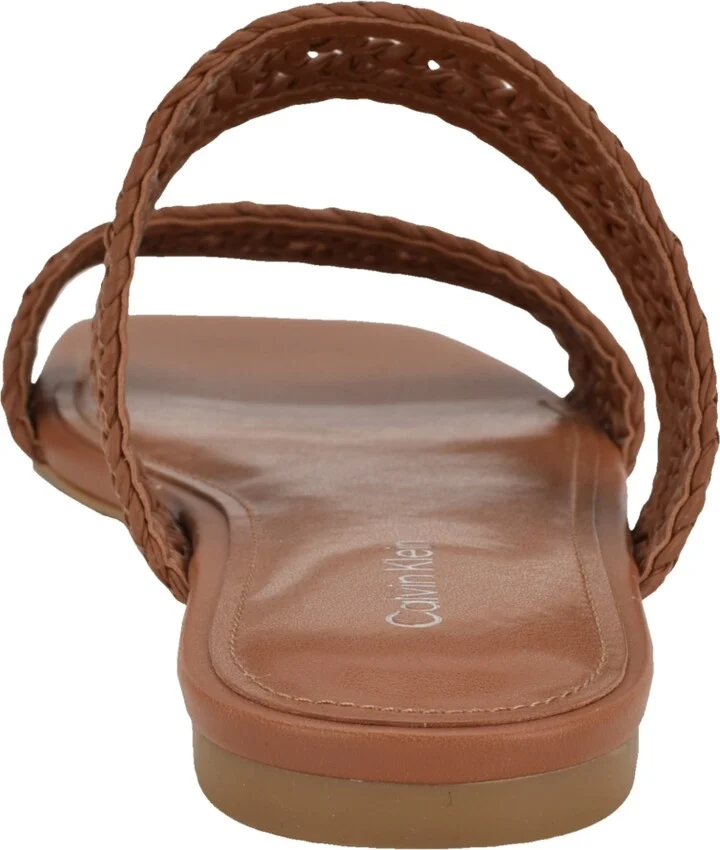 Calvin Klein Women's Florency Woven Slip-On Flat Sandals - Image 3