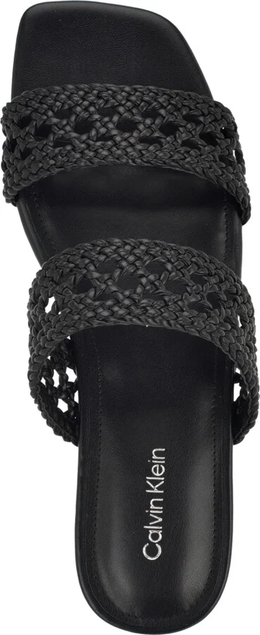 Calvin Klein Women's Florency Woven Slip-On Flat Sandals - Image 8