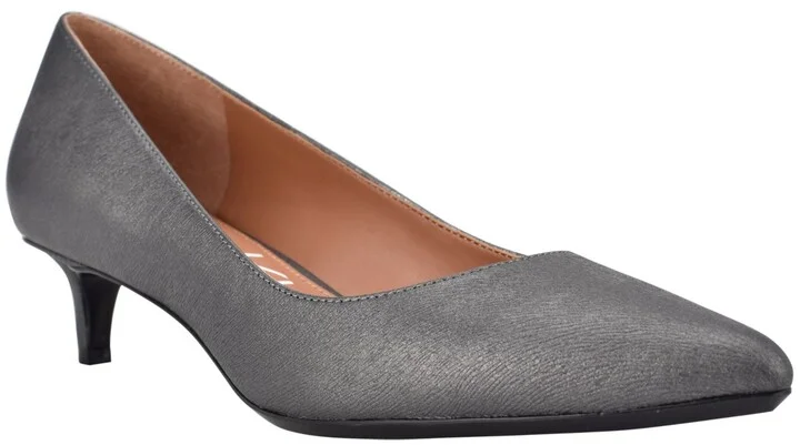 Calvin Klein Women's Gabrianna Pointed Toe Kitten Heel Pumps
