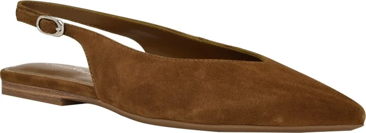Calvin Klein Women's Galiana Pointy Toe Slingback Flats