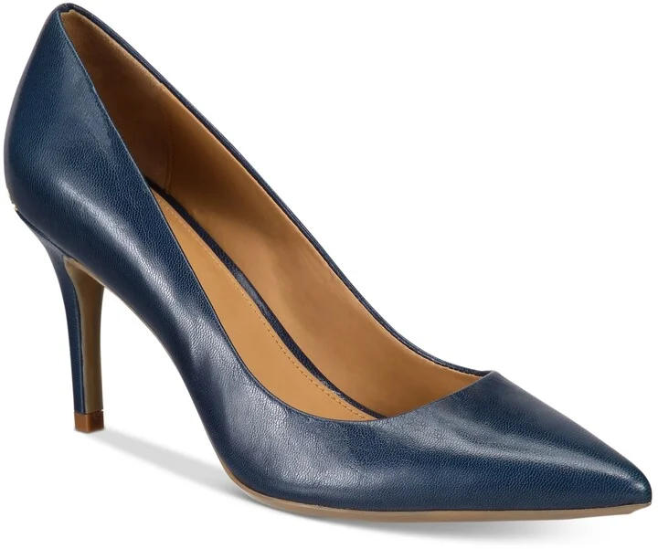 Navy Leather
