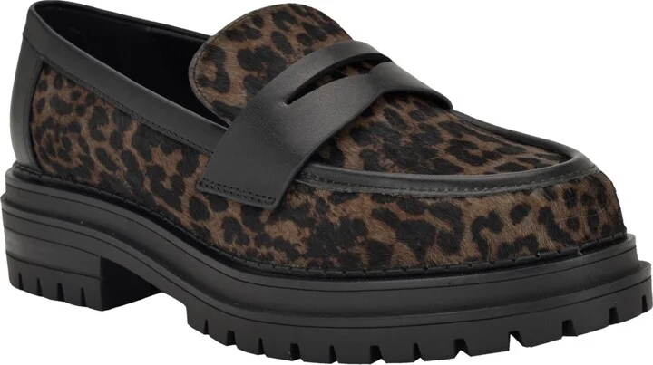 Dark Leopard Calf Hair