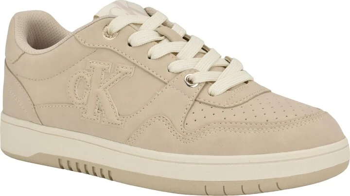 Calvin Klein Women's Henlea Logo Lace-Up Casual Sneakers
