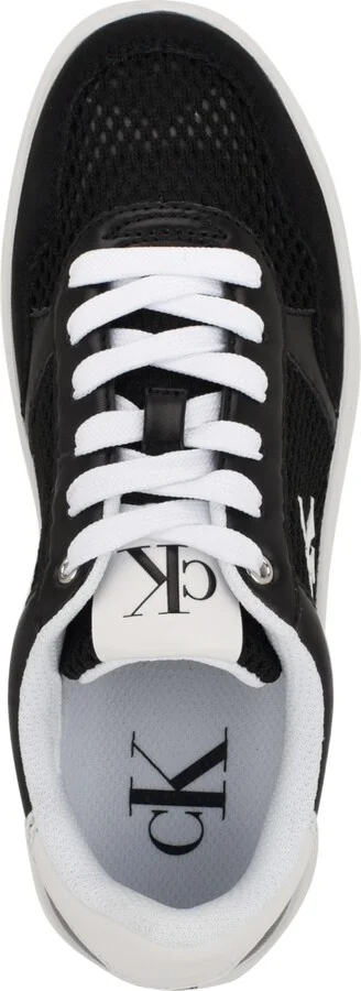Calvin Klein Women's Heyra Logo Lace-Up Sneakers - Light Gray/White - Image 8