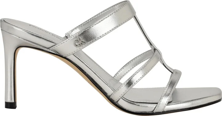 Calvin Klein Women's Hiledy Caged Slip-On Stiletto Sandals - Image 6