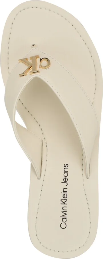 Calvin Klein Women's Jaimze Logo Thong Sandals - Image 4