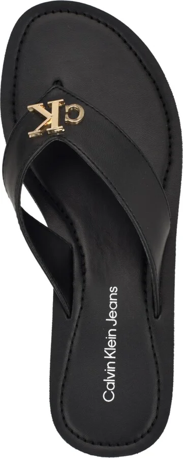Calvin Klein Women's Jaimze Logo Thong Sandals - Image 8