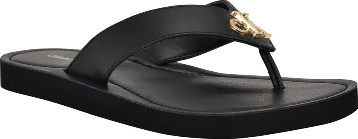 Calvin Klein Women's Jaimze Logo Thong Sandals - Image 10