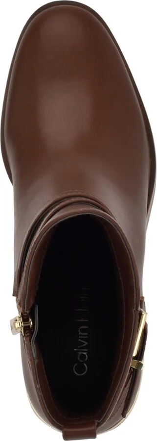 Calvin Klein Women's Jasen Buckle Strap Block Heel Booties - Image 4
