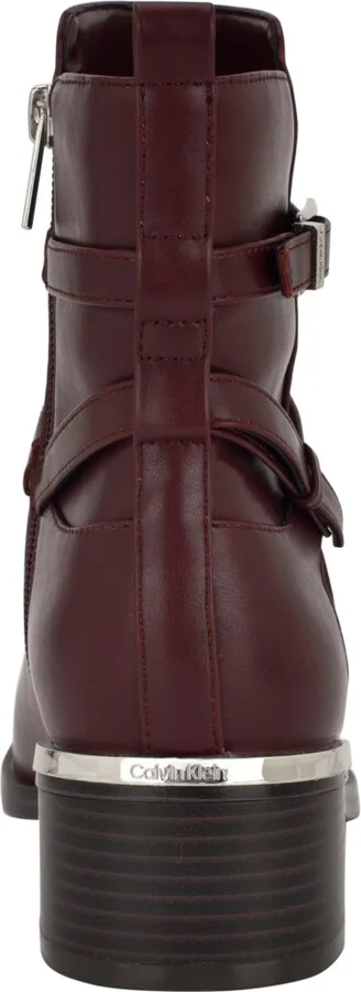 Calvin Klein Women's Jasen Buckle Strap Block Heel Booties - Image 7