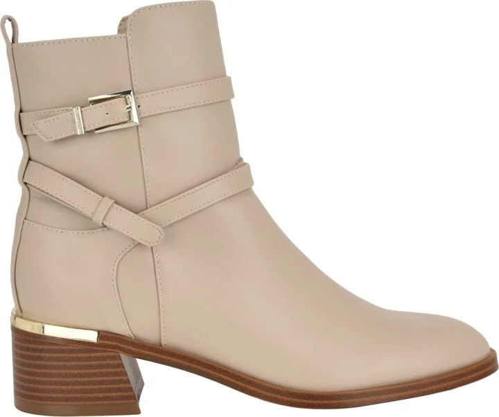 Calvin Klein Women's Jasen Buckle Strap Block Heel Booties - Image 10