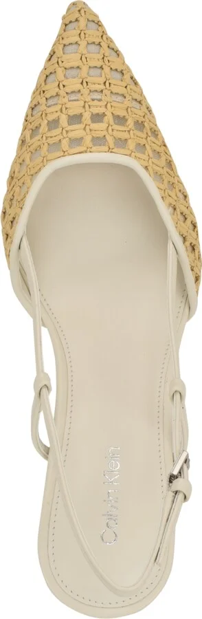 Calvin Klein Women's Juliesa Woven Slingback Pumps - Image 4