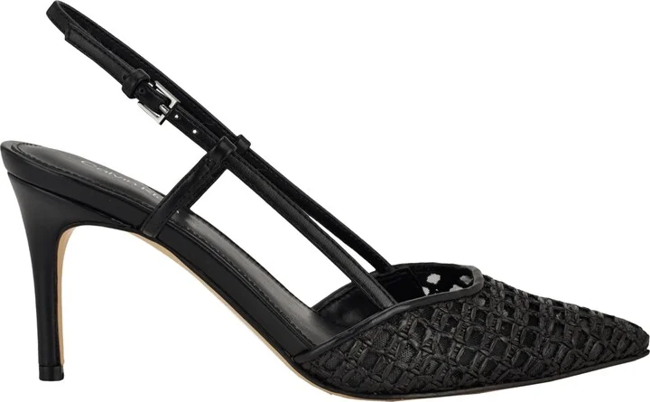 Calvin Klein Women's Juliesa Woven Slingback Pumps - Image 6