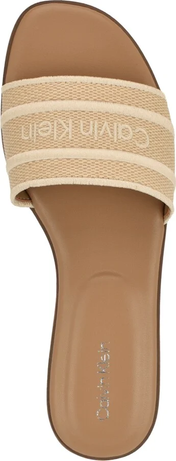 Calvin Klein Women's Kendell Flat Slip-On Sandals - Natural/Cream - Image 4