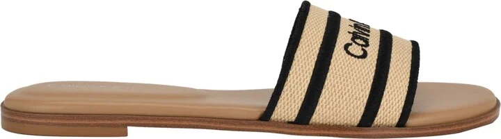 Calvin Klein Women's Kendell Flat Slip-On Sandals - Natural/Cream - Image 6