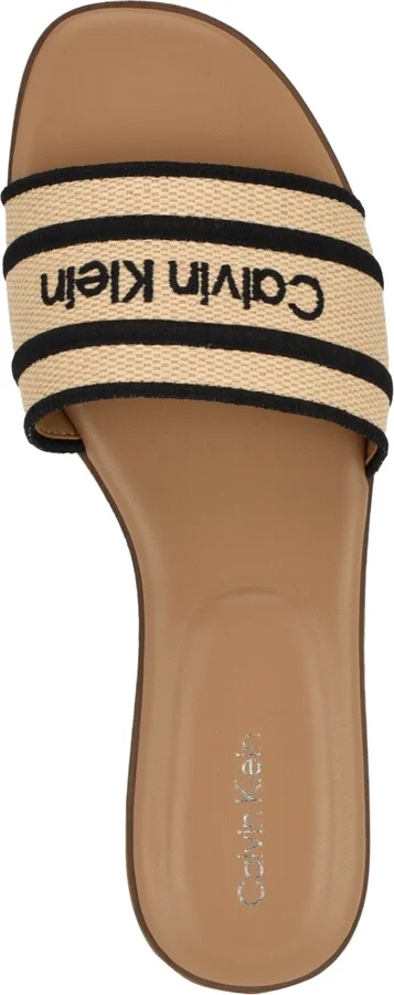 Calvin Klein Women's Kendell Flat Slip-On Sandals - Natural/Cream - Image 8