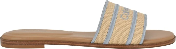 Calvin Klein Women's Kendell Flat Slip-On Sandals - Natural/Cream - Image 10