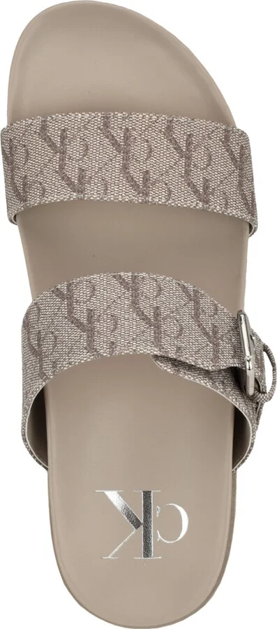 Calvin Klein Women's Landesa Double Band Flat Slip-On Sandals - Image 4