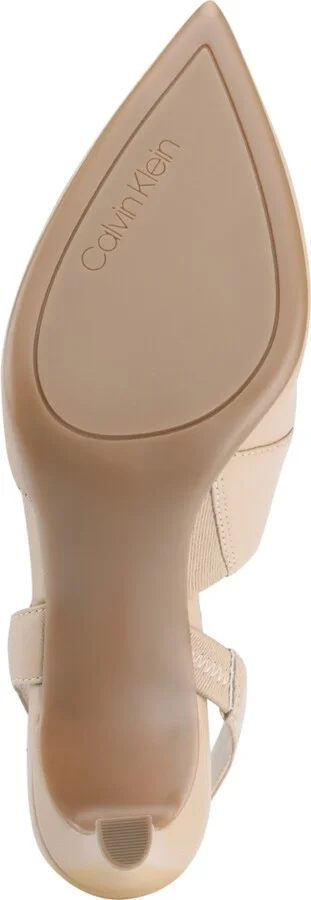 Calvin Klein Women's Larin Pointed Toe Slingback Asymmetrical Strap Pumps - Image 9