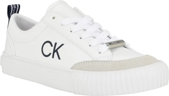 Calvin Klein Women's Lariss Round Toe Lace-up Casual Sneakers