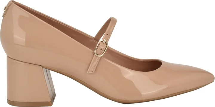 Calvin Klein Women's Leora Block Heel Pointy Toe Dress Pumps - Image 2
