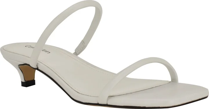 Calvin Klein Women's Limia Strappy Kitten Heel Sandals