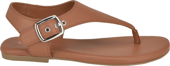 Calvin Klein Women's Moraca Buckle T-Strap Flat Sandals - Image 2